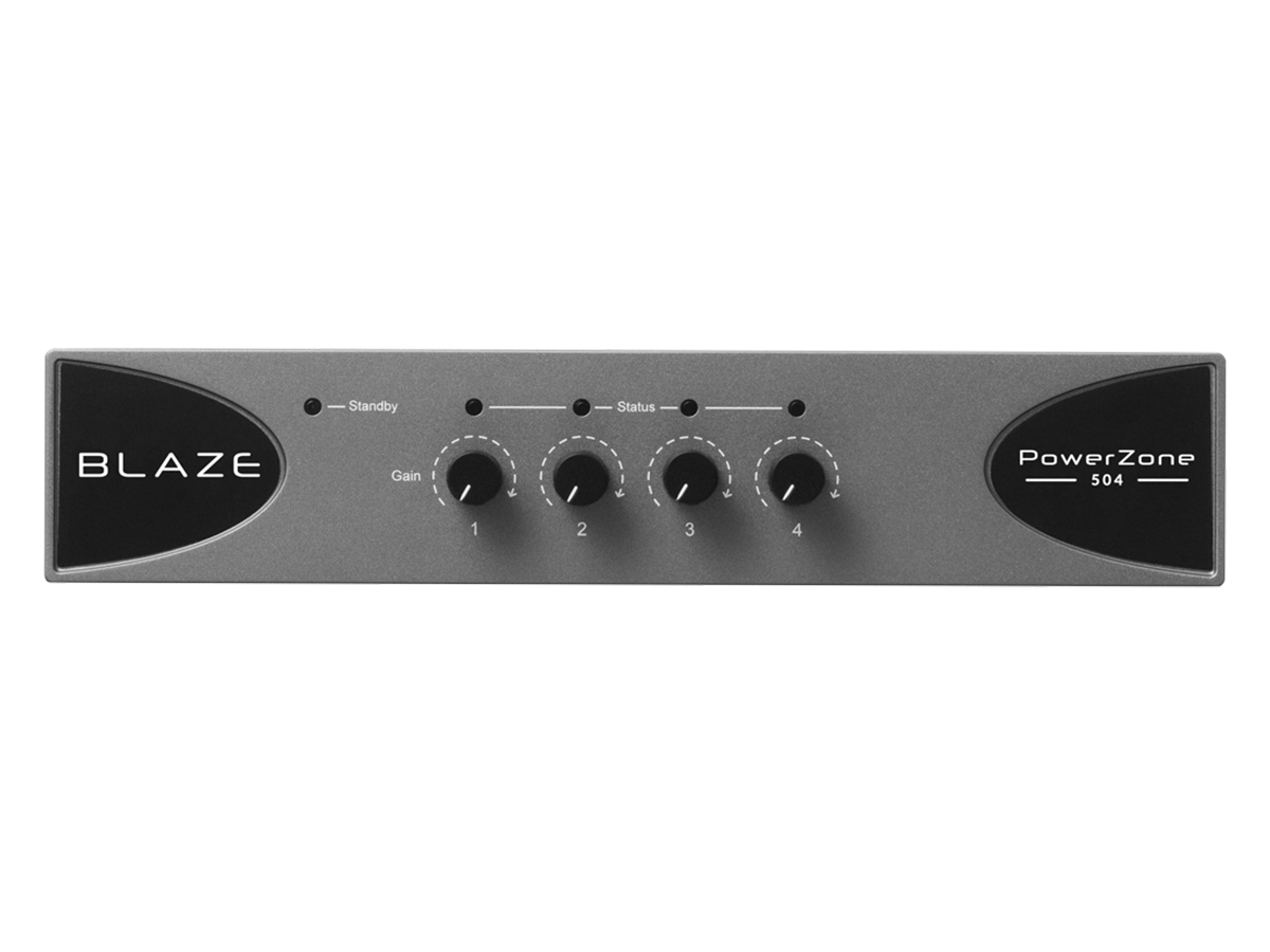 Blaze PowerZone 504, 4 kanalų stiprintuvas 500 W