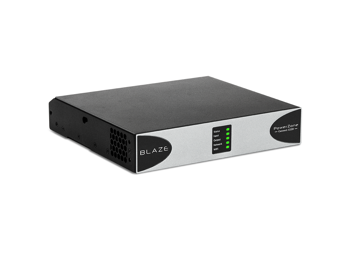 Blaze PowerZone Connect 122D, 2 kanalų stiprintuvas su Dante 125 W