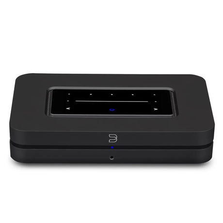 Bluesound NODE, belaidis tinklo grotuvas su HDMI ARC, Dirac Live - jutiklinis ekranas su valdymo simboliais