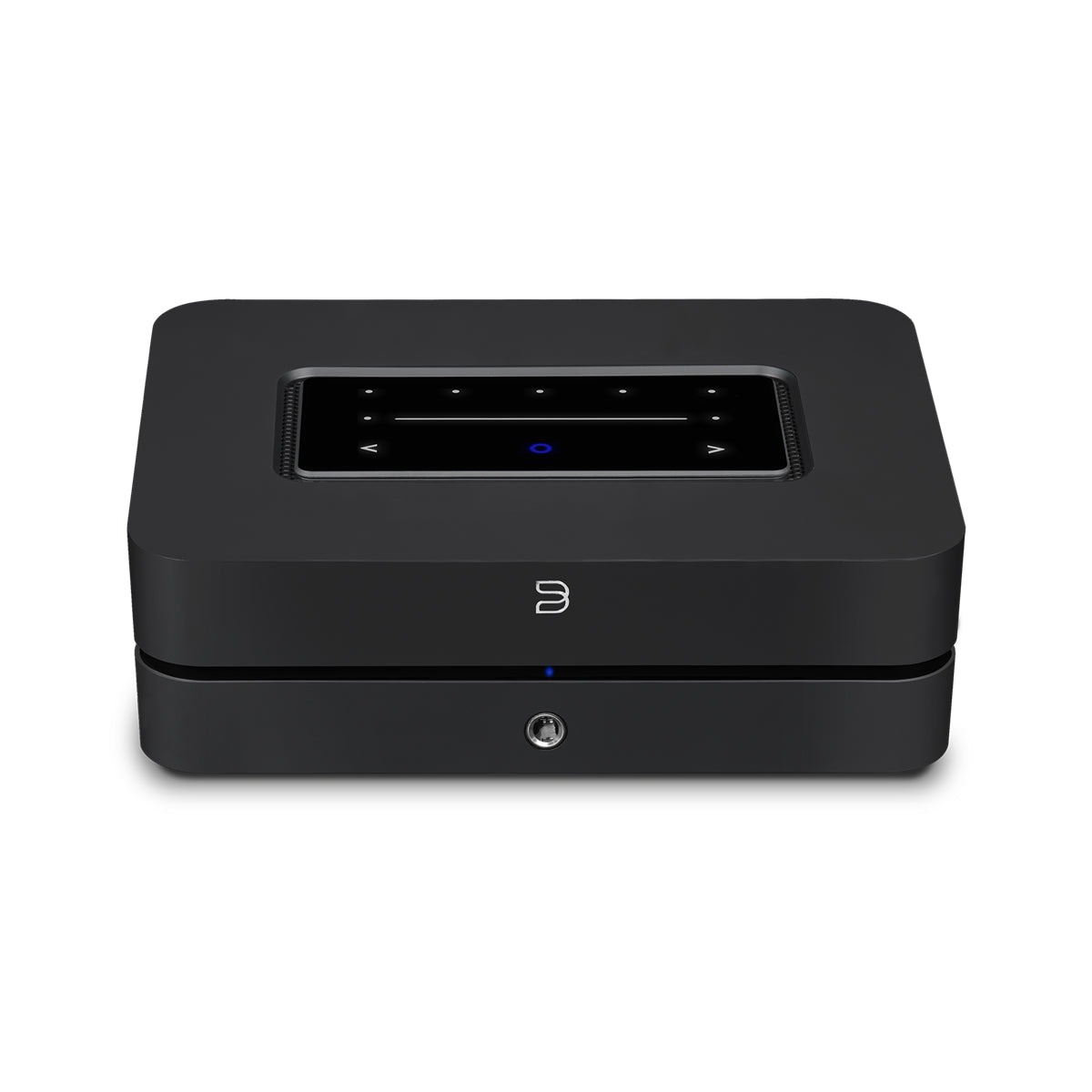 Bluesound POWERNODE, Multiroom tinklo stiprintuvas su BluOS, Dirac Live, HDMI ARC - viršutinė panelė su lietimui jautriais mygtukais