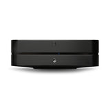 Bluesound POWERNODE, Multiroom tinklo stiprintuvas su BluOS, Dirac Live, HDMI ARC - Juodas prietaisas su mėlynu indikatoriumi
