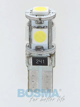 Bosma, lemputė CANBUS T10, W5W 5xSMD5050 - SMD LED diodai ir kodas 241