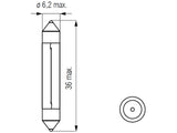 Bosma lemputė SV6, 5W, 6X36