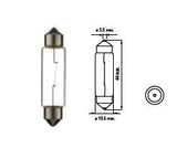 Bosma lemputė SV8.5, 5W, 11X44 Įtampa: 6 V