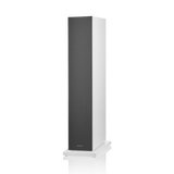 Bowers & Wilkins 603 S3, grindinė garso kolonėlė - balta grindinė plokštė su kolonėlės logotipu