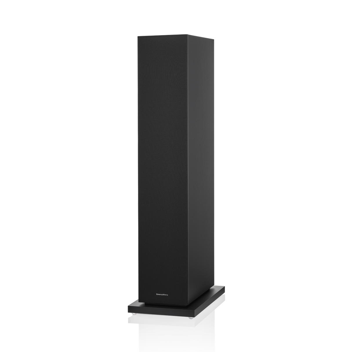 Bowers & Wilkins 603 S3, grindinė garso kolonėlė - Apatinė dalis su logotipu ir pagrindu