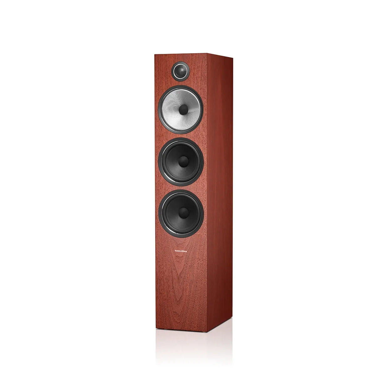 Bowers & Wilkins 703 S2, grindinė garso kolonėlė (įvairių spalvų) - Šoninis vaizdas su trimis garsiakalbiais