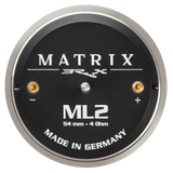 Brax MATRIX ML2, 170W, vidutinių dažnių garsiakalbiai - Garsiakalbio priekinė dalis su jungtimis