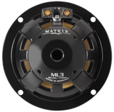 Brax MATRIX ML3, 150W, 8 cm vidutinių dažnių garsiakalbiai - Garsiakalbio galinė dalis su jungtimis