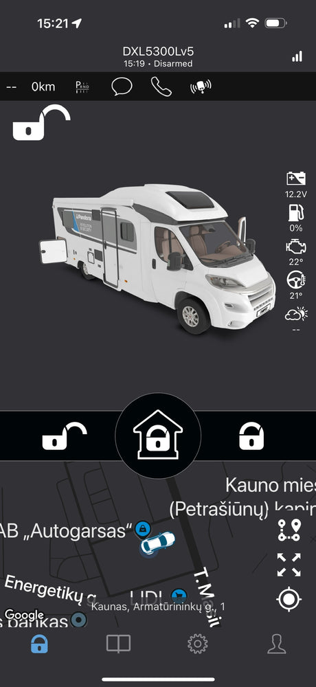 Pandora CAMPER MINI, išmani signalizacija kemperiui, motavimas, tikrinimas. 