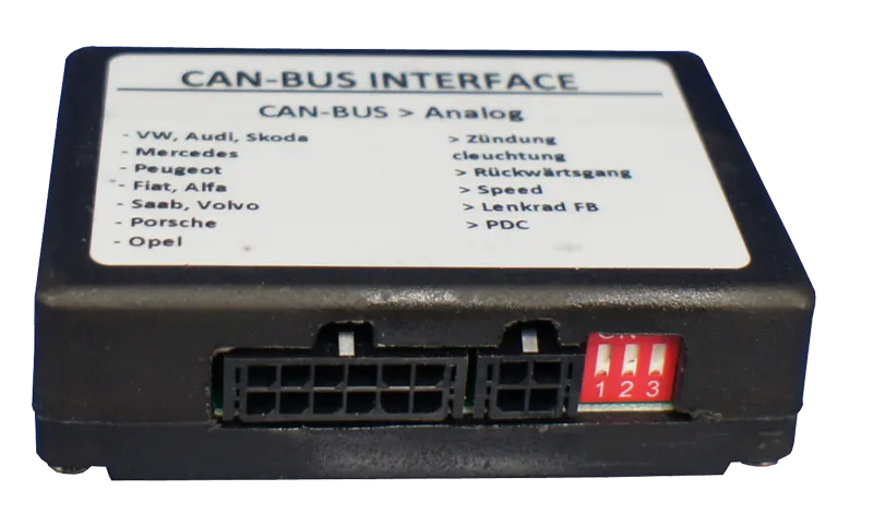 CAN-bus CX-401, Interfeisas - jungtys ir perjungikliai iš arti
