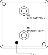 CARGO 12V akumuliatorių išrišimo relė 140A automatizuota