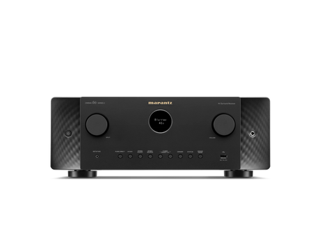 Marantz CINEMA 60 DAB S2 (SERIES 2), 7.2 kanalų AV imtuvas su Dolby Atmos ir HEOS - Priekinė panelė su mygtukais, USB jungtis