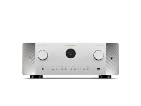 Marantz CINEMA 60 DAB S2 (SERIES 2), 7.2 kanalų AV imtuvas su Dolby Atmos ir HEOS - Sidabrinis korpusas su raižyta apdaila ir ekrano informacija