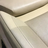 CORALUX automobilių odos priežiūros rinkinys - Odos paviršiaus valymo rezultatas iš arti
