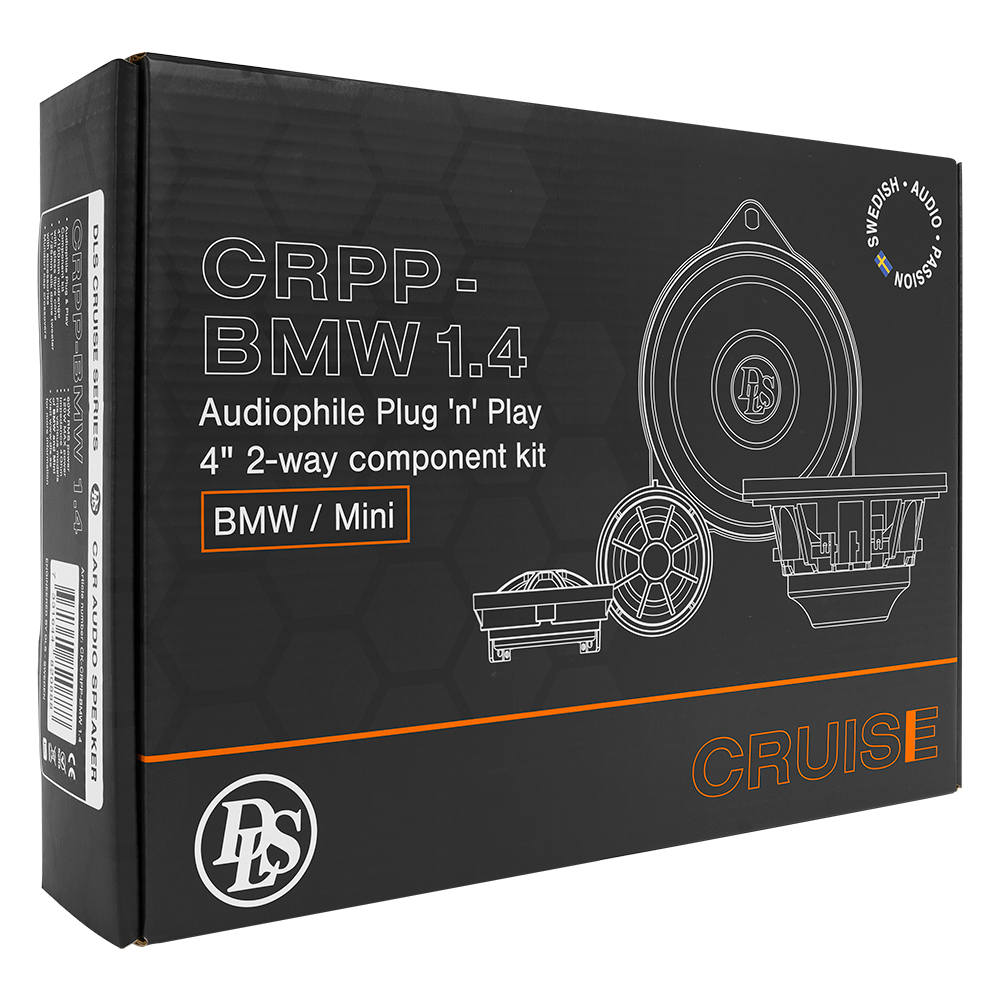 DLS Cruise CRPP-BMW1.4, automobilinis garsiakalbių sistema- pakuotė