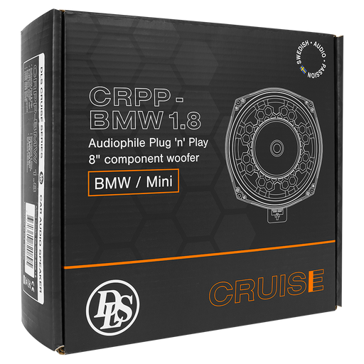 DLS Cruise CRPP-BMW1.8, automobilinis žemų dažnių garsiakalbis- pakuotė