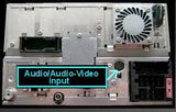 CT29AU01, Aux adapt. AUDI MFD Navi - Galinė panelė su jungtimis ir ventiliatoriumi