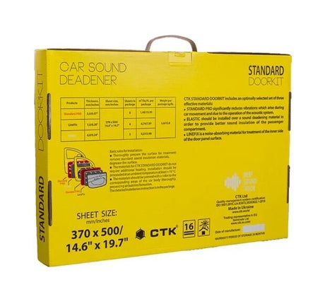 CTK DOORKIT STANDARD - lentelė su produkto specifikacijomis ir iliustracija