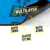CTK MULTIMAT EVO 7,5 MM 370*500 - Medžiagos sluoksnių vaizdas su užrašais