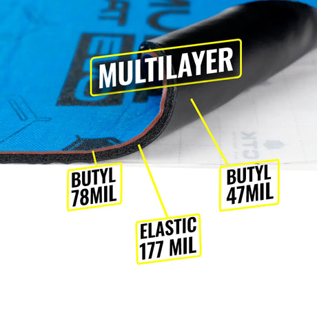 CTK MULTIMAT EVO 7,5 MM 370*500 - Medžiagos sluoksnių vaizdas su užrašais