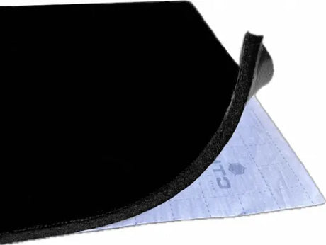 CTK ProfiDamp BLACK 7.5mm 500*700 - lipnus sluoksnis su logotipu iš arti