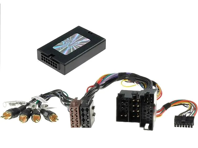 CTSAD003.2 CAN BUS valdymo ant vairo adapteris Audi A3/A4/A6/TT - Juodas valdymo modulis su laidais ir jungtimis