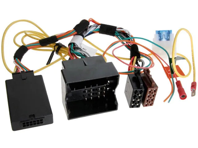 CTSBM005.2 CAN BUS valdymo ant vairo adapteris BMW E81/E90/E60/E6 - jungtys ir laidai su saugikliu
