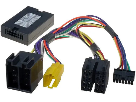 CTSDC001 magnetolos valdymo vairu adapteris Dacia Duster/Sandero - Juodas valdymo blokelis su laidais ir jungtimis