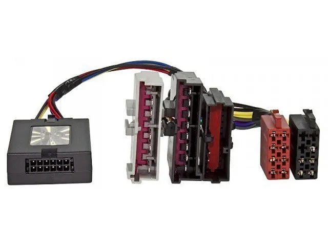 CTSFO001.2 magnetolos valdymo ant vairo adapteris Ford (iki 2006) - Adapterio dėžutė su jungtimis ir laidais