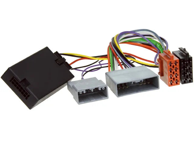 CTSHO001.2 valdymo ant vairo adapteris Honda Civic/CRV/S2000 05> - Juodas valdymo blokas su laidais ir jungtimis