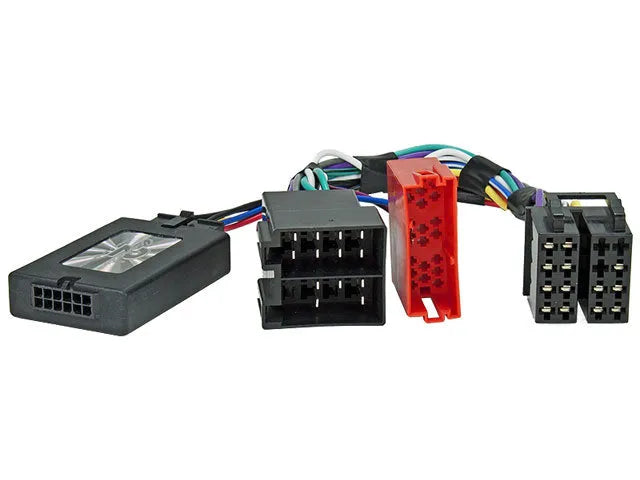 CTSHY001.2 valdymo ant vairo adapteris Hyundai i30 2007-2009 - Juodas valdymo modulis su laidais ir jungtimis