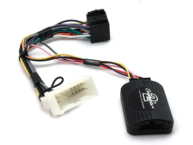 CTSHY002.2 valdymo ant vairo adapteris Hyundai Santa Fe 2006-2010 - Juodas valdymo modulis su laidais ir jungtimis