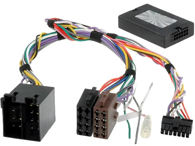 CTSMC002.2 CAN BUS valdymo ant vairo adapteris Mercedes Viano/Vit - Juodas valdymo blokelis su laidais ir jungtimis