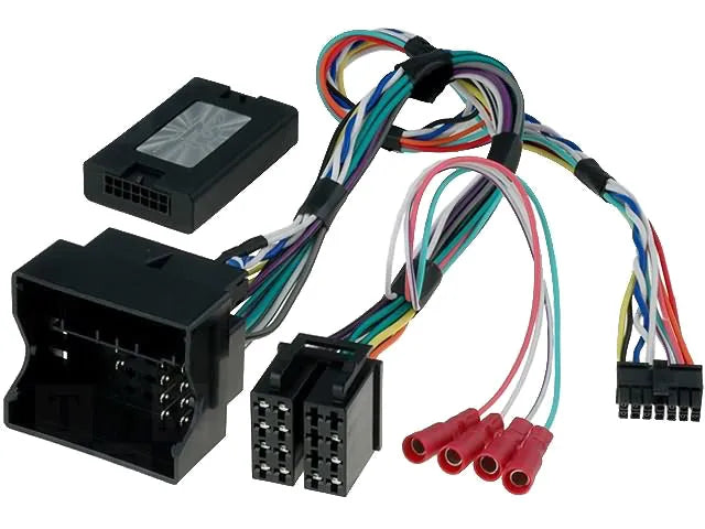 CTSMC004.2 CAN BUS valdymo ant vairo adapteris Mercedes Benz W211 - Juodas valdymo blokas su laidais ir jungtimis