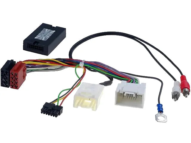 CTSMT003.2 valdymo ant vairo adapteris Mitsubishi Outlander 2010> - juodas valdymo blokelis su laidais ir jungtimis