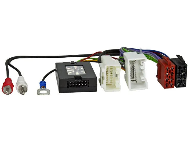 CTSMT003.2 valdymo ant vairo adapteris Mitsubishi Outlander 2010> - jungtys ir laidai su RCA jungtimis