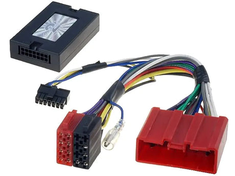CTSMZ003.2 valdymo ant vairo adapteris Mazda 6 2007-2009 - Juodas valdymo blokelis su laidais ir jungtimis
