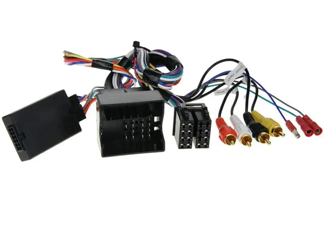 CTSSU001.2 valdymo ant vairo adapteris Subaru Impreza - Jungtys ir spalvoti laidai su RCA jungtimis