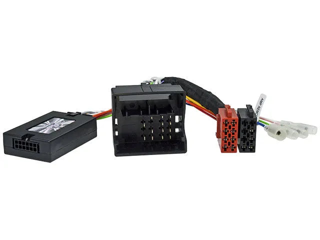CTSVW004.2 valdymo ant vairo adapteris VW Passat, Golf Mk5, Toura - Juodas modulis su sidabriniais elementais