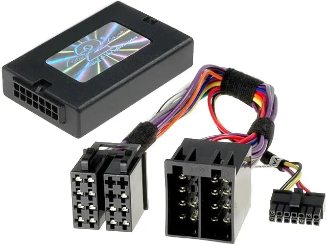 CTSVX001.2 magnetolos valdymo ant vairo adapteris Opel (iki 2004) - Juodas adapteris su laidais ir jungtimis