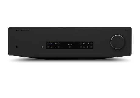 Cambridge Audio CXA81 Mk II, integruotas stereo stiprintuvas - priekinė panelė su mygtukais ir rankenėle