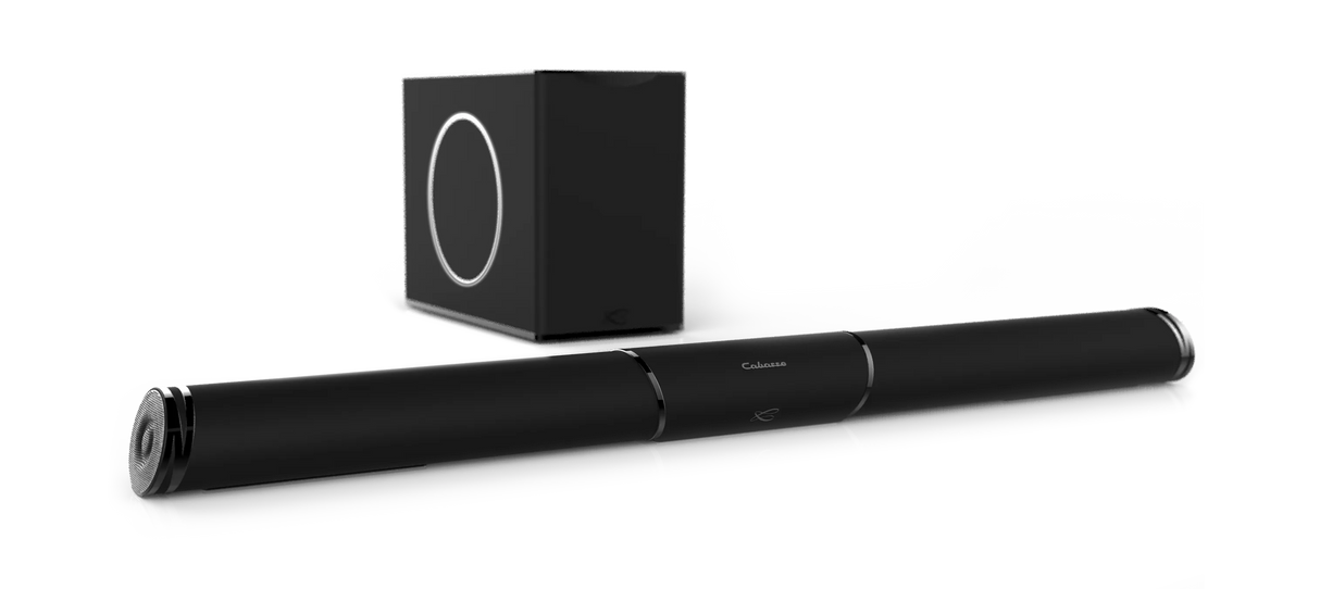 Cabasse Stream Bar, soundbaro ir žemų dažnių garso kolonėlės rinkinys