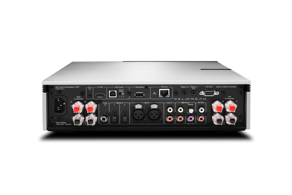 Cambridge Audio Evo 150 DELOREAN EDITION, išmanus stiprintuvas su HDMI ARC