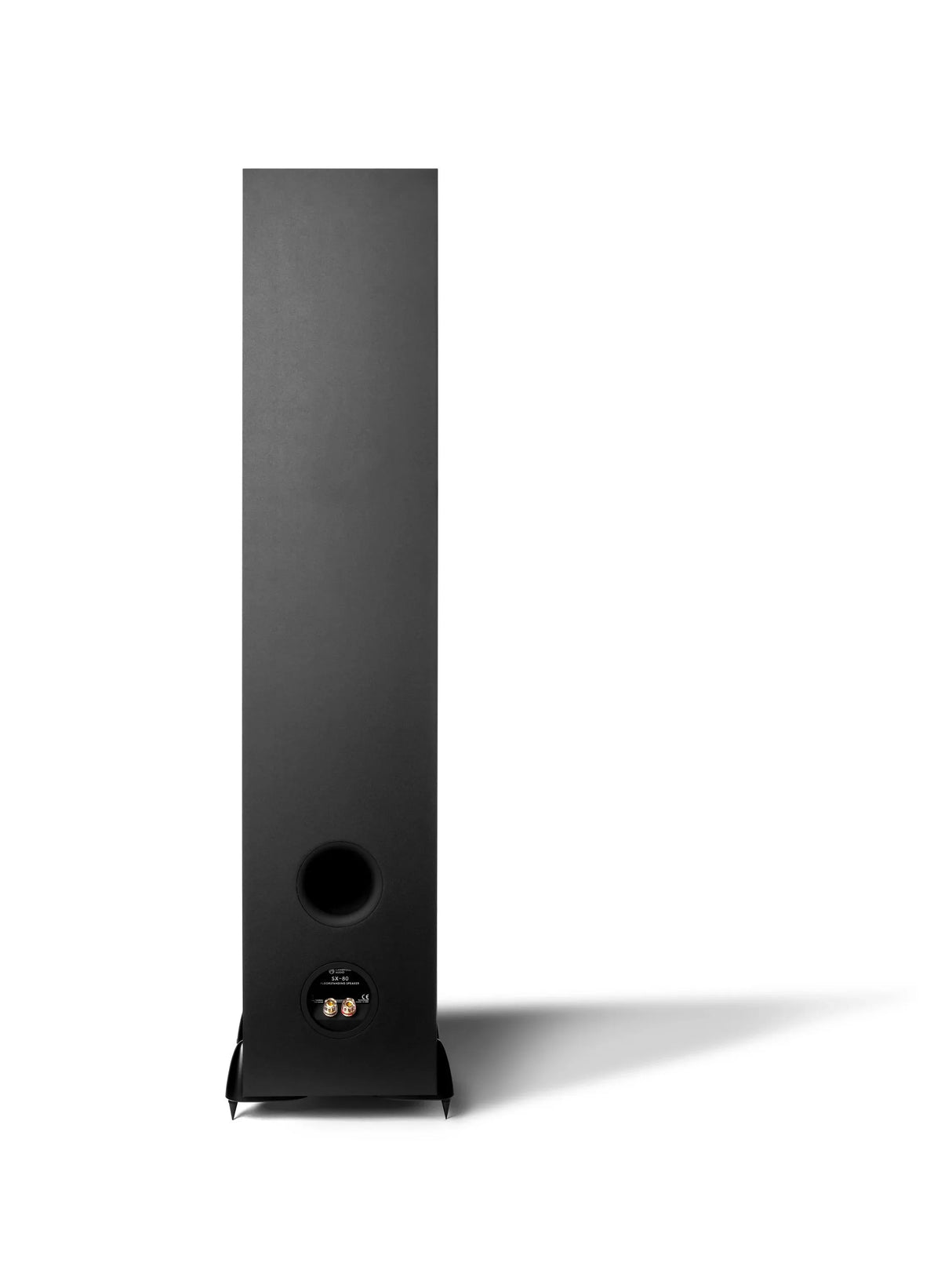 Cambridge Audio SX-80, grindinė garso kolonėlė - galinė panelė su jungtimis ir ventiliacijos anga