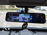 CarPlay ir Android Auto veidrodis sumontuotas kemperyje WAZE