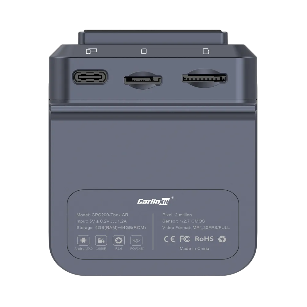 Carlinkit Tbox AR, vaizdo registratorius su CarPlay Android AI, (4+64G