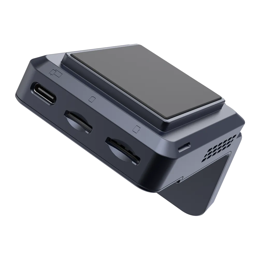 Carlinkit Tbox AR, vaizdo registratorius su CarPlay Android AI, (4+64GB) - Šoninis vaizdas su jungtimis ir angomis