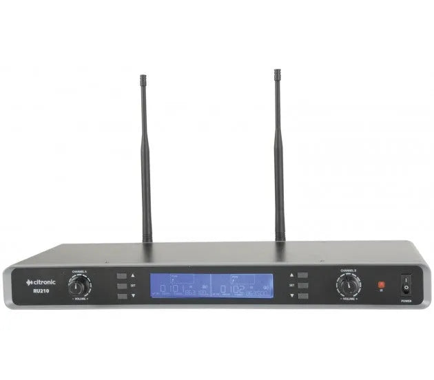 Citronic RU210H, UHF belaidžių mikrofonų sistema