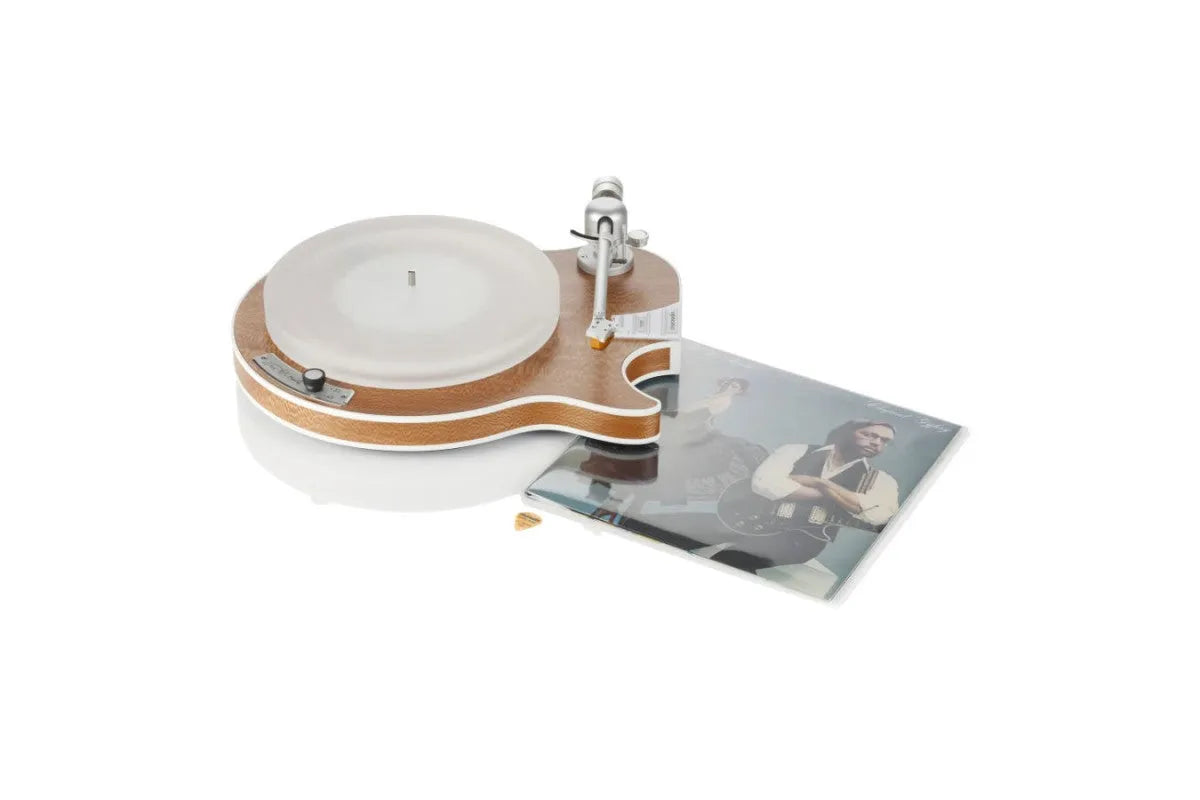 Clearaudio Celebrity “Al Di Meola” Edition, patefonas - gitara formos patefonas su plokštele